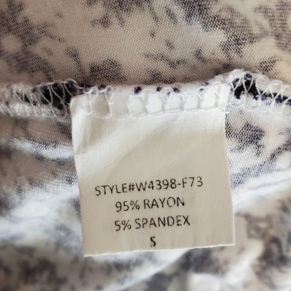 Loveappella Navy Blue and White Maxi Skirt - Picture 3 of 9